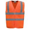 Hi-vis flame-retardant anti-static waistcoat (HVW100ASFR) Orange