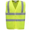 Hi-vis flame-retardant anti-static waistcoat (HVW100ASFR) Yellow