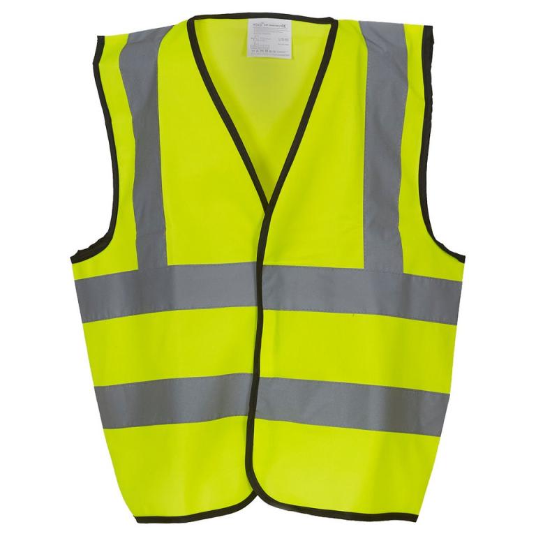 Kids hi-vis 2 b&b waistcoat (HVW100CH) Yellow