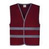 Hi-vis reflective border kids waistcoat (HVW102CH) Maroon