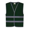 Hi-vis reflective border kids waistcoat (HVW102CH) Paramedic Green