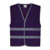 Hi-vis reflective border kids waistcoat (HVW102CH) Purple