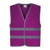 Hi-vis reflective border kids waistcoat (HVW102CH) Raspberry