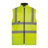 Hi-vis padded bodywarmer (HV005) Yellow