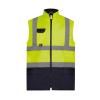 Hi-vis padded bodywarmer (HV005) Yellow/Navy