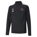 PDA Coaching Academy Puma Liga 1/4 zip top - Black/White - junior - 5-6-years