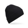 Polylana® ribbed beanie Black