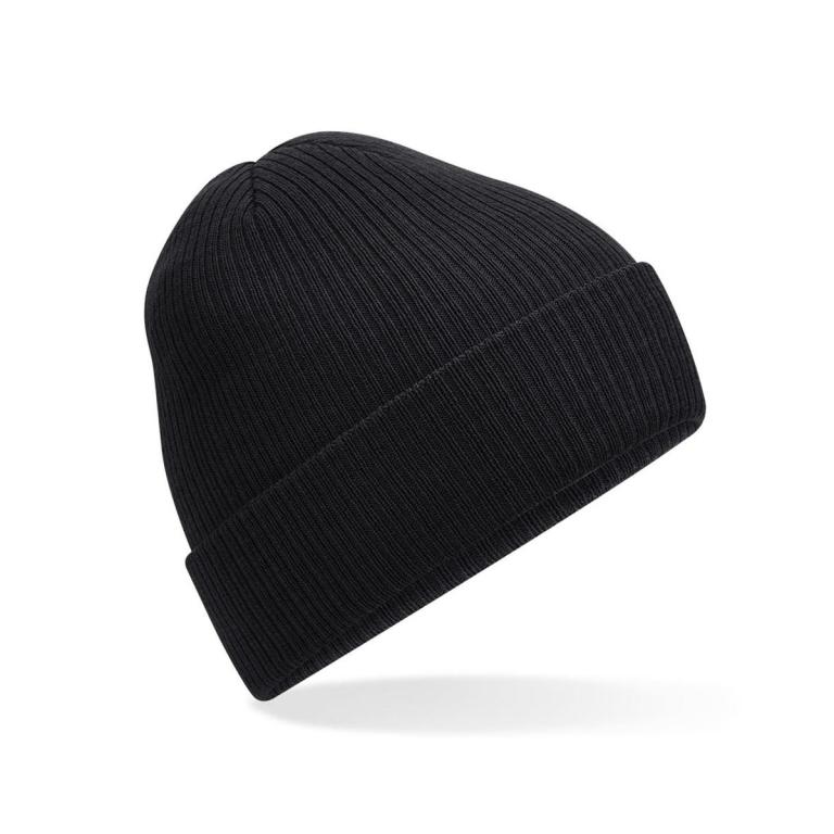 Polylana® ribbed beanie Black