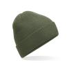 Polylana® ribbed beanie Olive Green