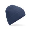 Polylana® ribbed beanie Steel Blue