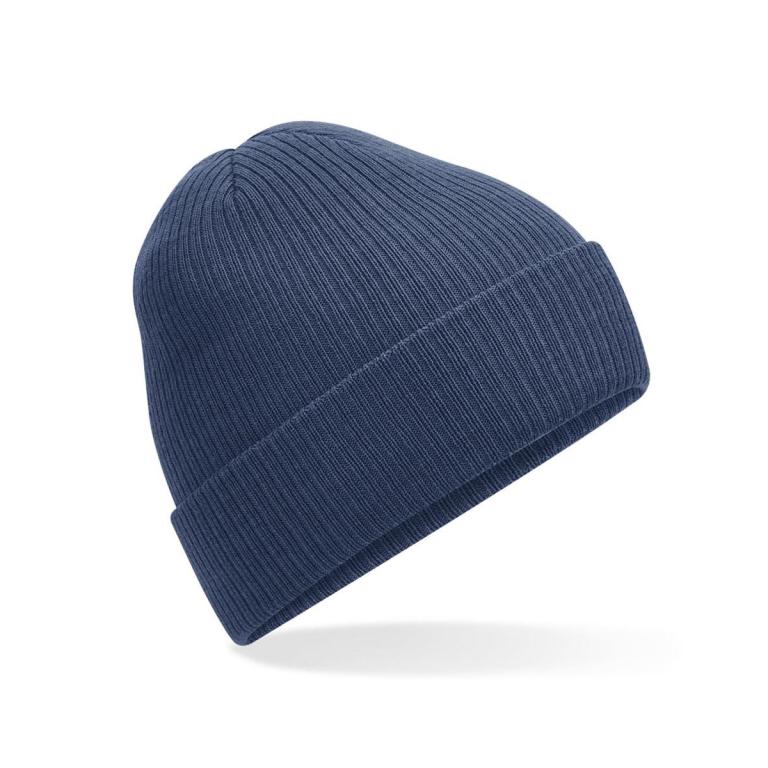 Polylana® ribbed beanie Steel Blue