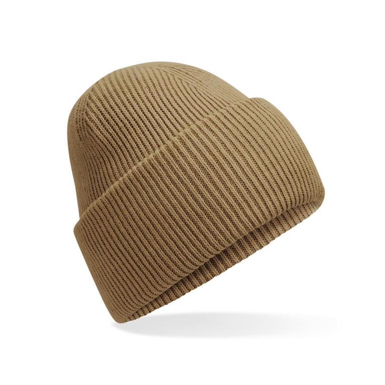 Classic engineered deep-cuffed beanie Biscuit