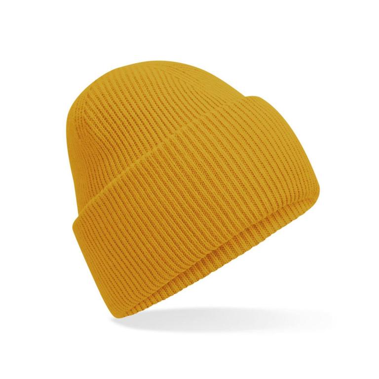 Classic engineered deep-cuffed beanie Mustard