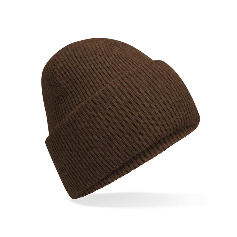 Classic engineered deep-cuffed beanie Walnut