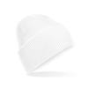 Classic engineered deep-cuffed beanie White