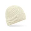 Organic cotton engineered patch beanie Sand