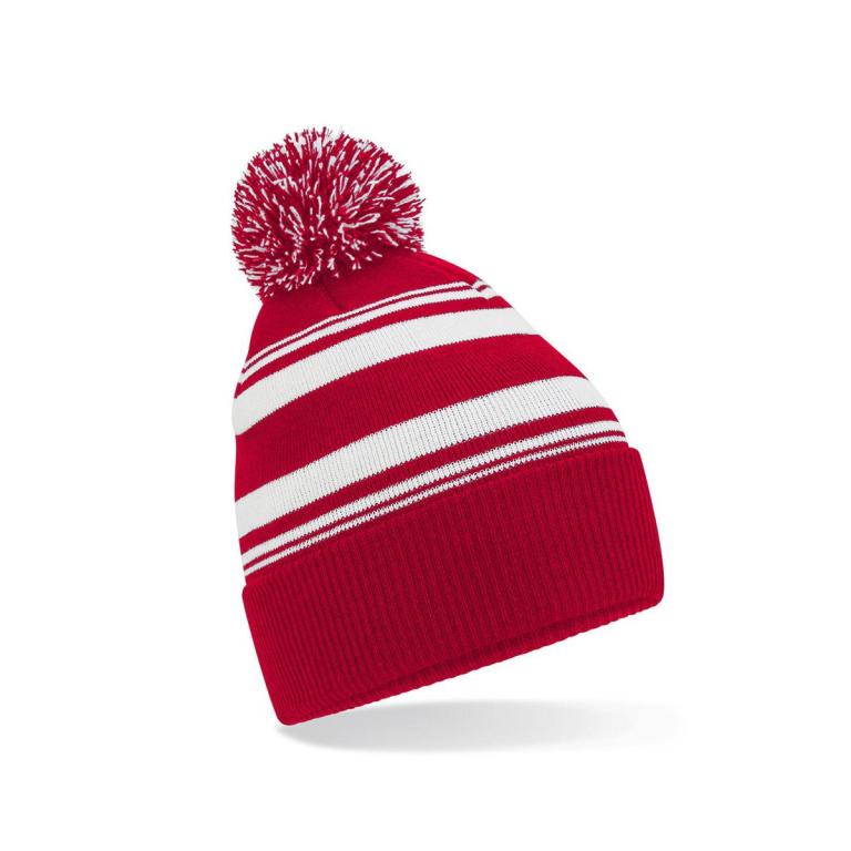 Striped fan beanie Classic Red/White