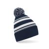 Striped fan beanie French Navy/White