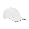 EarthAware® classic organic cotton 5-panel cap – sandwich peak White/French Navy