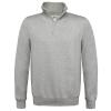 B&C ID.004 ¼ zip sweatshirt Heather Grey