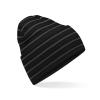 Original deep-cuffed striped beanie Black/Graphite Grey