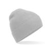 Organic cotton fine knit beanie Light Grey