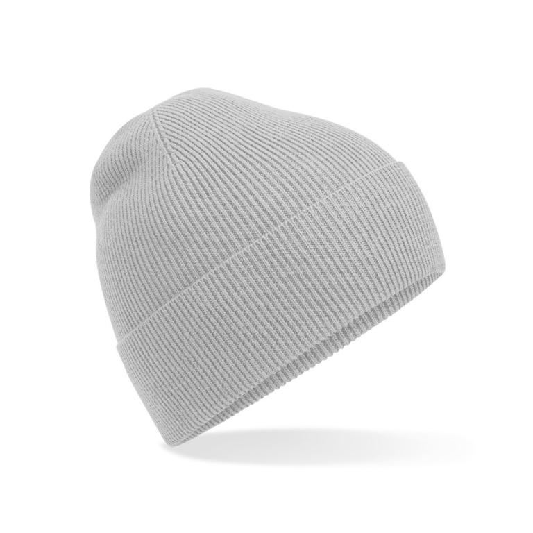 Organic cotton fine knit beanie Light Grey