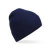 Organic cotton fine knit beanie Oxford Navy