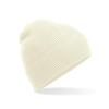 Organic cotton fine knit beanie Sand