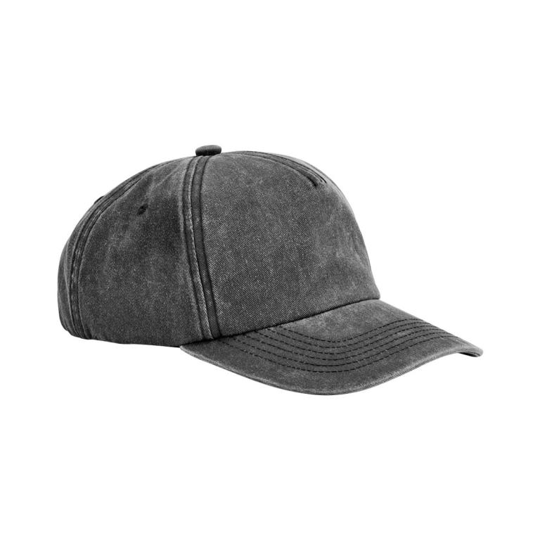 Relaxed 5-panel vintage cap Vintage Black