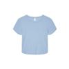 Women’s micro rib baby t-shirt Solid Baby Blue Blend