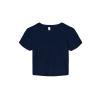 Women’s micro rib baby t-shirt Solid Navy Blend