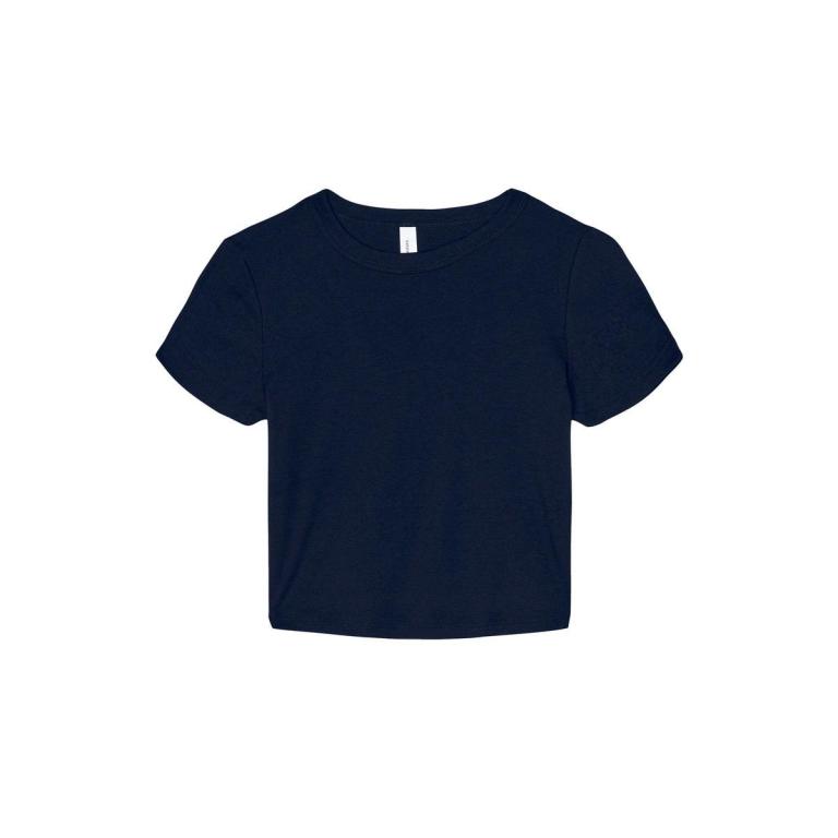 Women’s micro rib baby t-shirt Solid Navy Blend