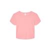 Women’s micro rib baby t-shirt Solid Pink Blend