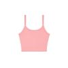 Women’s micro rib spaghetti strap tank Solid Pink Blend