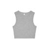 Women’s micro rib muscle crop tank Athletic Heather