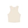 Women’s micro rib racer tank Solid Natural Blend