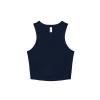 Women’s micro rib racer tank Solid Navy Blend