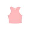 Women’s micro rib racer tank Solid Pink Blend