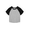 Women’s micro rib raglan baby t-shirt Athletic Heather/Black