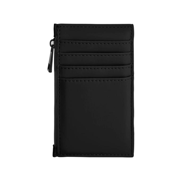 Matte PU card holder Black