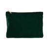 Velvet accessory pouch Dark Emerald