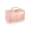 Boutique clear window travel case Soft Pink