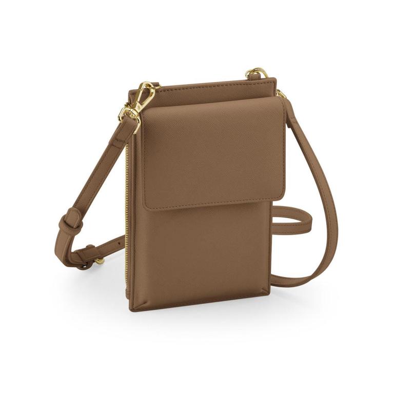 Boutique phone carry case Tan