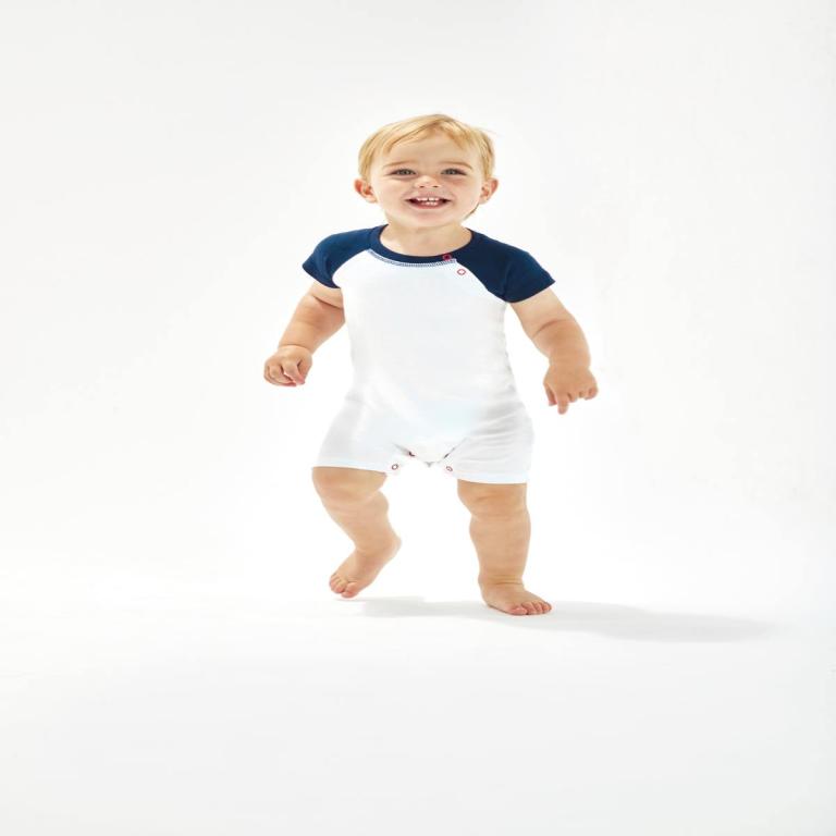 Baby baseball playsuit