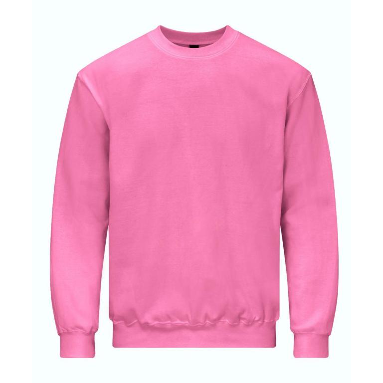 Softstyle™ midweight fleece adult crew neck Pink Lemonade