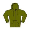 Softstyle™ midweight fleece adult full-zip hooded sweatshirt Military Green