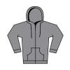 Softstyle™ midweight fleece adult full-zip hooded sweatshirt Ringspun Sport Grey