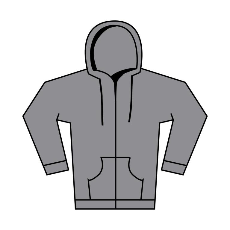 Softstyle™ midweight fleece adult full-zip hooded sweatshirt Ringspun Sport Grey