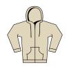 Softstyle™ midweight fleece adult full-zip hooded sweatshirt Sand